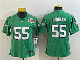 Women's Philadelphia Eagles #55 Brandon Graham Green 2025 Super Bowl LIX Patch F.U.S.E. Throwback Vapor Untouchable Limited Stitched Jersey(Run Small),baseball caps,new era cap wholesale,wholesale hats